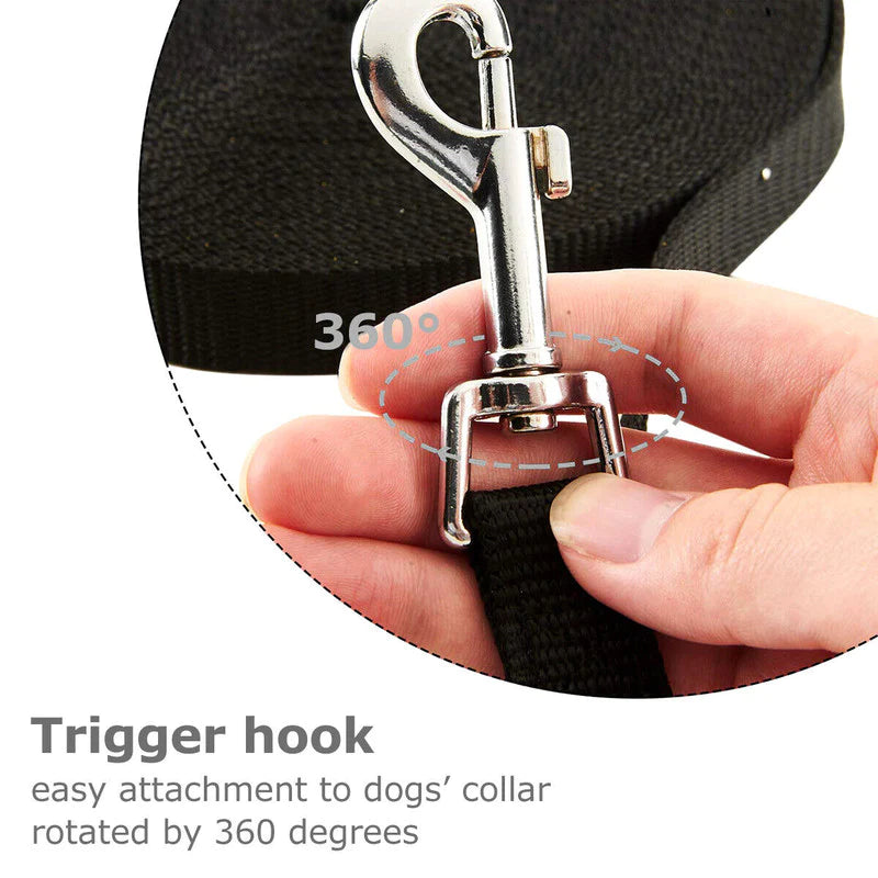 Swivel trigger hook on the Long-Line Recall Lead