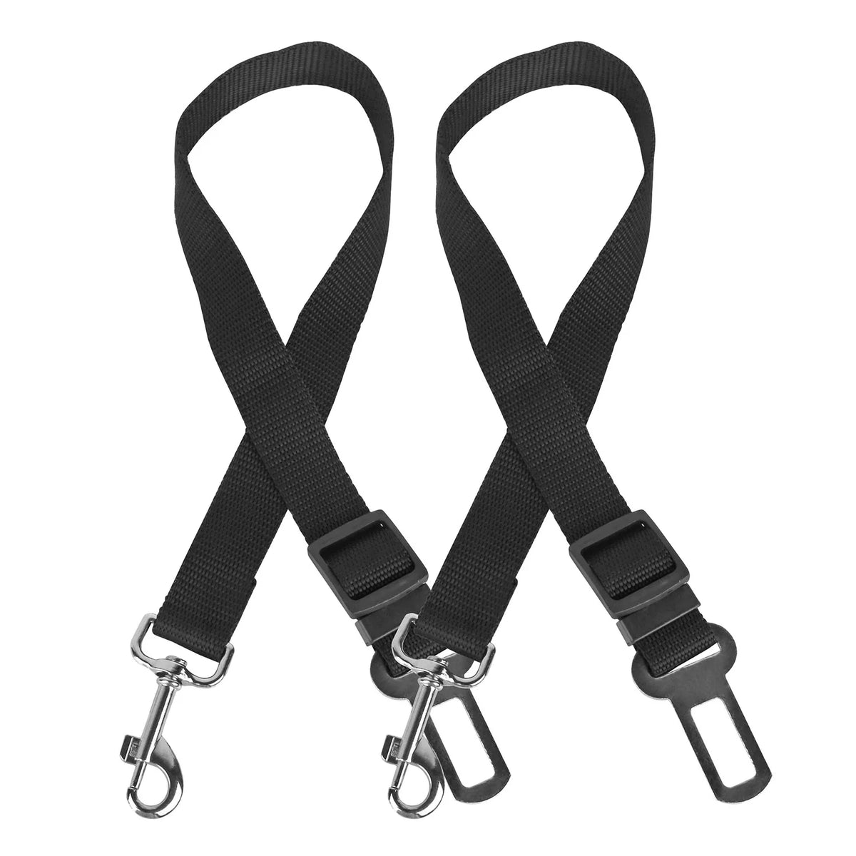 Two Buckle-In Seat Belt Tethers in black