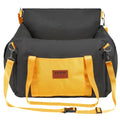 Lookout Booster Car Seat for small dogs, black, on a white background