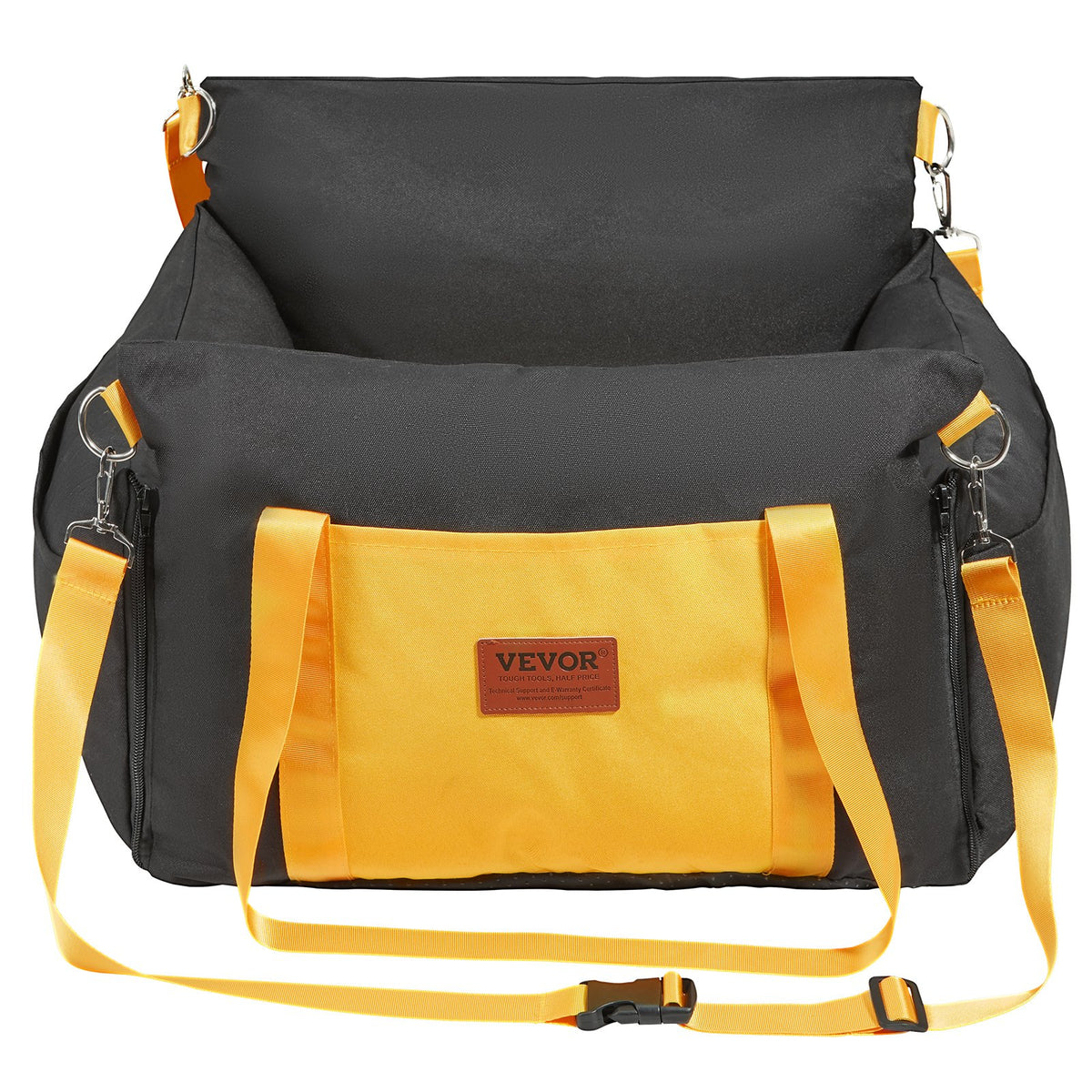 Lookout Booster Car Seat for small dogs, black, on a white background