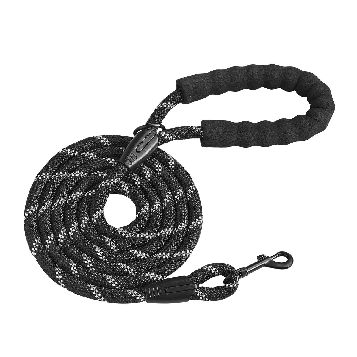 Ridgeline Rope Leash, 6 ft, in black