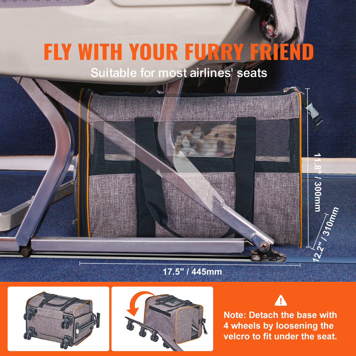 Jetset Rolling Pet Carrier feature overview