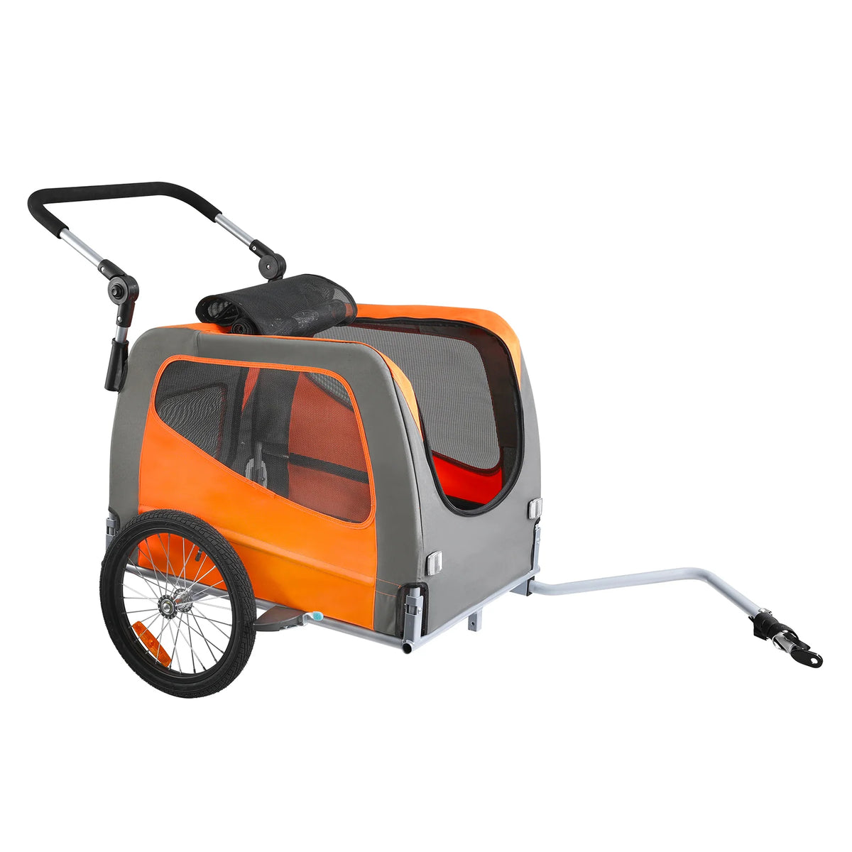 Tagalong in trailer mode with the tow bar