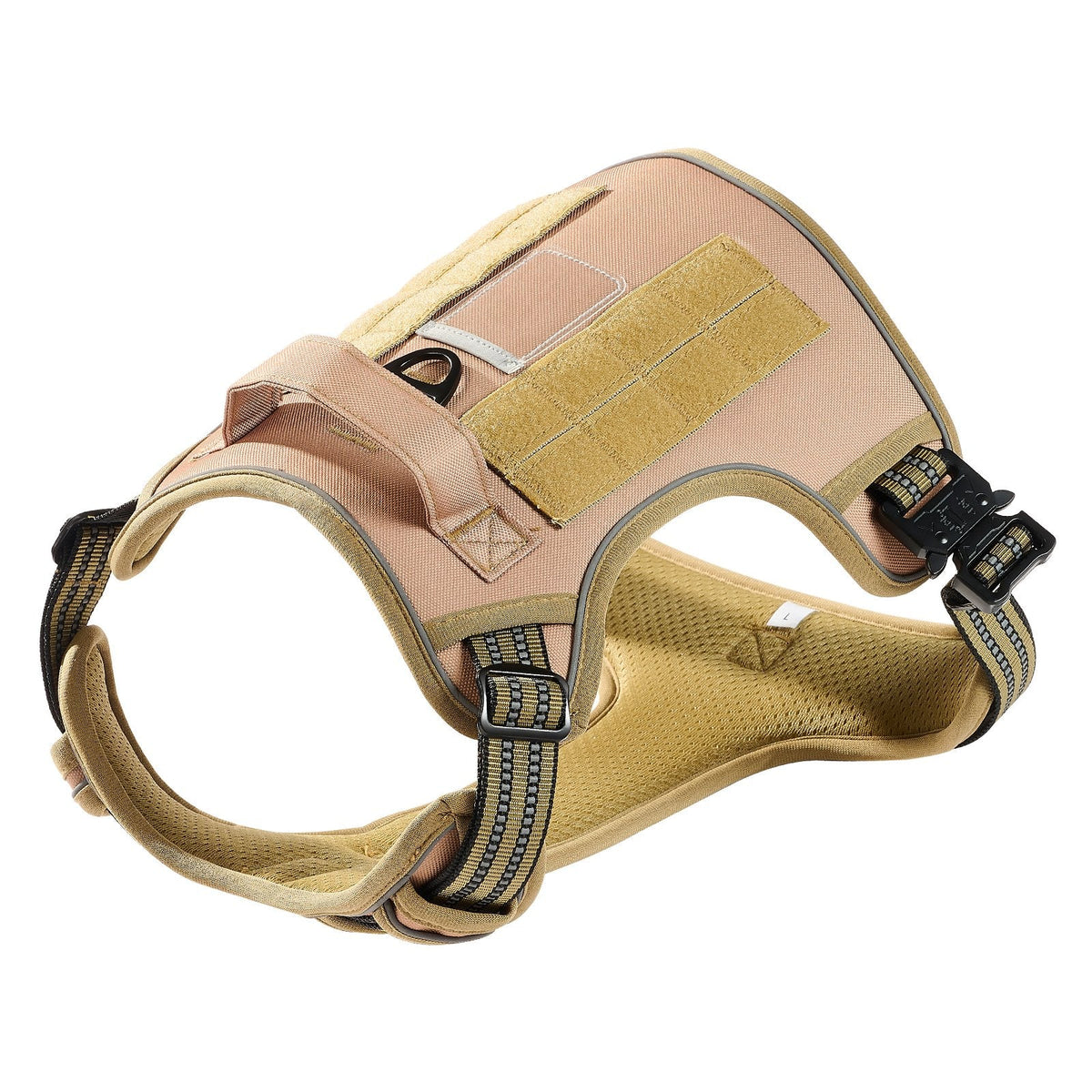 Basecamp Tactical Harness in khaki, front view