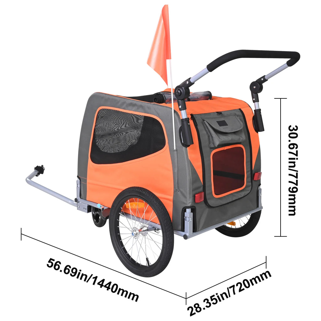 Tagalong trailer dimensions: 56.7 x 28.4 x 30.7 in